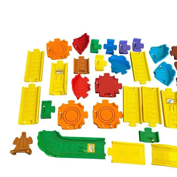 VTech Go! Go! Smart Wheels HUGE 80+ Pc Lot Train‎ Crane Tracks Construction - Picture 2 of 15